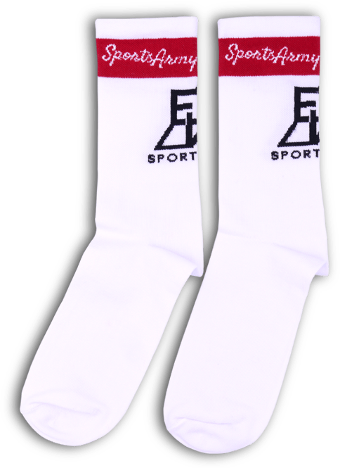 Socken mit Vereinslogo