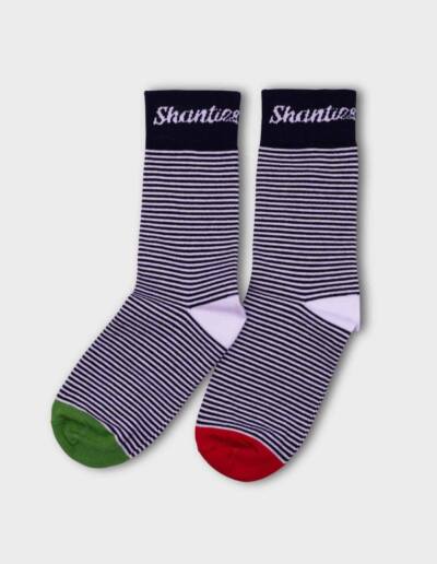 Shanties gestreifte Socken mit deinem eigenen Design